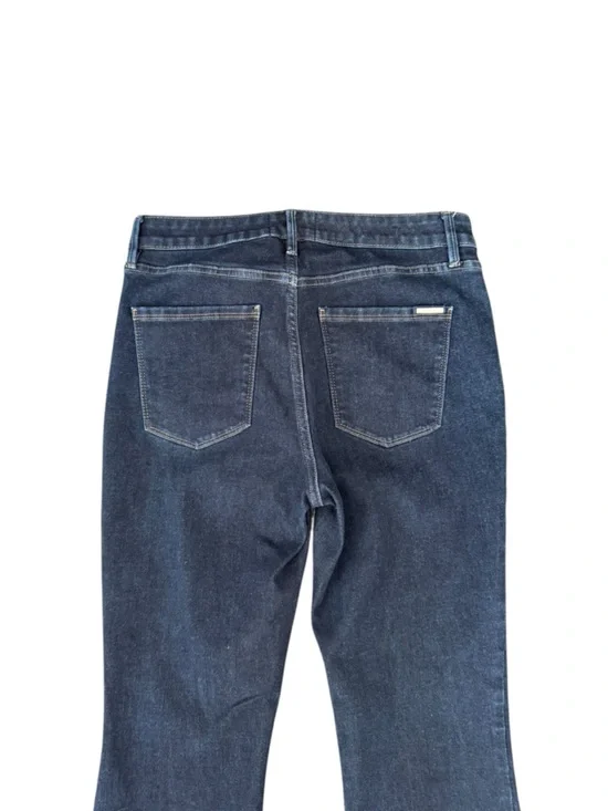 WHBM Women’s High Rise Dark Wash Sculpt Skinny Flare Jeans Size 8 Stretch - Picture 6 of 16